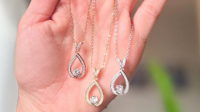 Cate & Chloe 18K Gold Plated Teardrop Necklace ONLY $17.80 Shipped