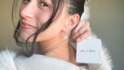 Cate & Chloe 18K Halo Teardrop Earrings in Gift Box Just $18 Shipped (V-Day Gift Idea!)