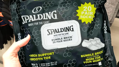 Spalding Men’s Socks 20-Pack Just $4.76 on Walmart (Only 24¢ Per Pair!)