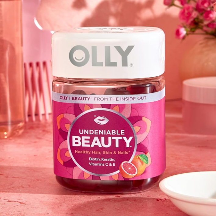 Olly Undeniable Beauty Biotin Gummies in a container