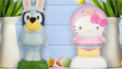 Easter Blow Molds Only $14.98 on Walmart (Bluey & Hello Kitty)