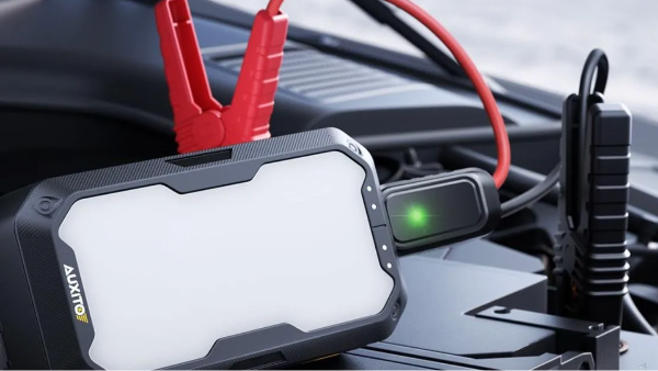 Portable Jump Starter w/ Light & Power Bank Only $17.99 Shipped