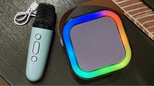 Mini Bluetooth Karaoke Machine w/ 2 Microphones Just $9.99 on Amazon