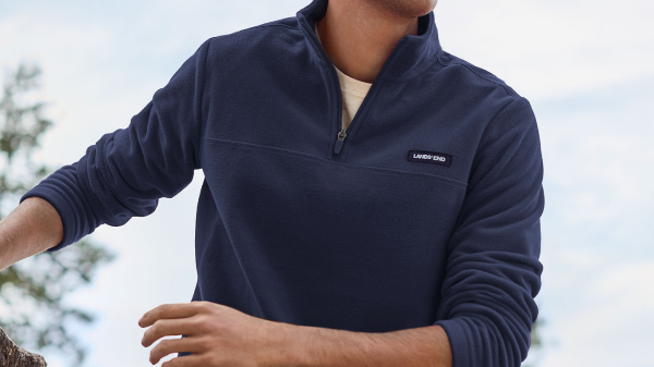 Lands’ Ends Fleece Pullovers from $11.99 (Regularly $50)