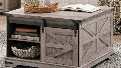 gray square coffee table