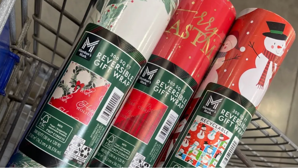 HUGE Reversible Christmas Wrapping Paper Rolls Just $9.96 at Sam’s Club