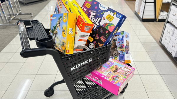 kohls cart full of kitchen appliance 