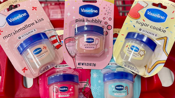 Small vaseline tubs in target cart
