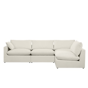 Russell 4 Seater Sectional Sofa - Oat (Eco Clean Fabric)