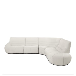 Tara 4 Seater Corner Extended Sofa - Beige