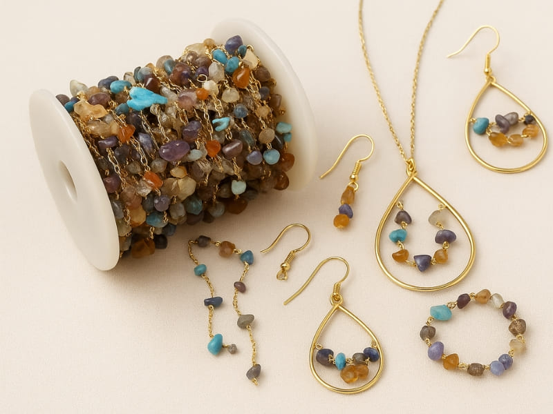 Ланцюжки і шнурки для декупажу, браслети →