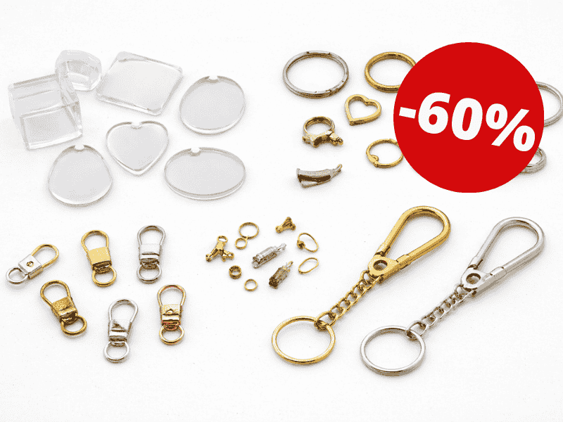 Фурнітура для ключів, брелків →