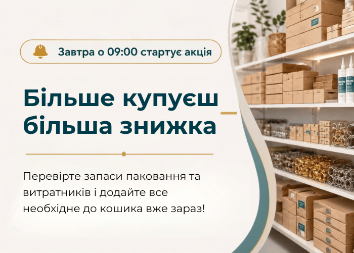 Більше купуєш більша знижка! Акція стартує завтра о 9:00