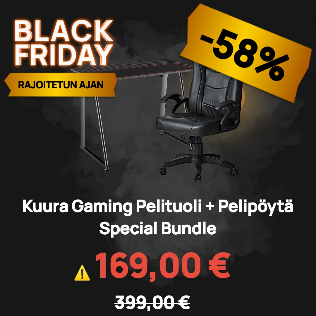 Image of Kuura Gaming Pelituoli + Pelipöytä Special Bundle