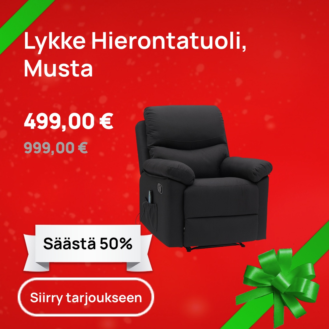 Lykke Hierontatuoli, Musta (Tuotekuva)