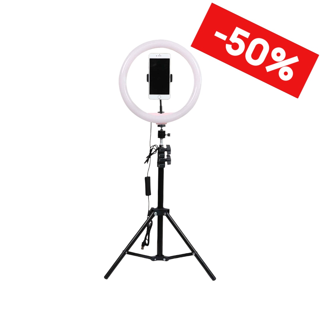 Image of Snapsy Ring Light 10" -Kuvausvalo (160cm)