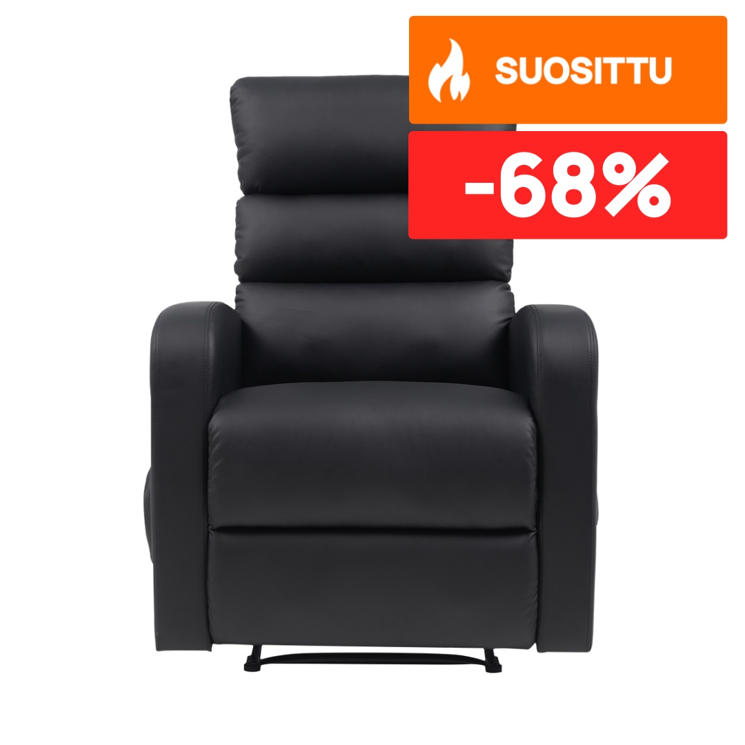 Lykke Hierontatuoli Cozy Musta