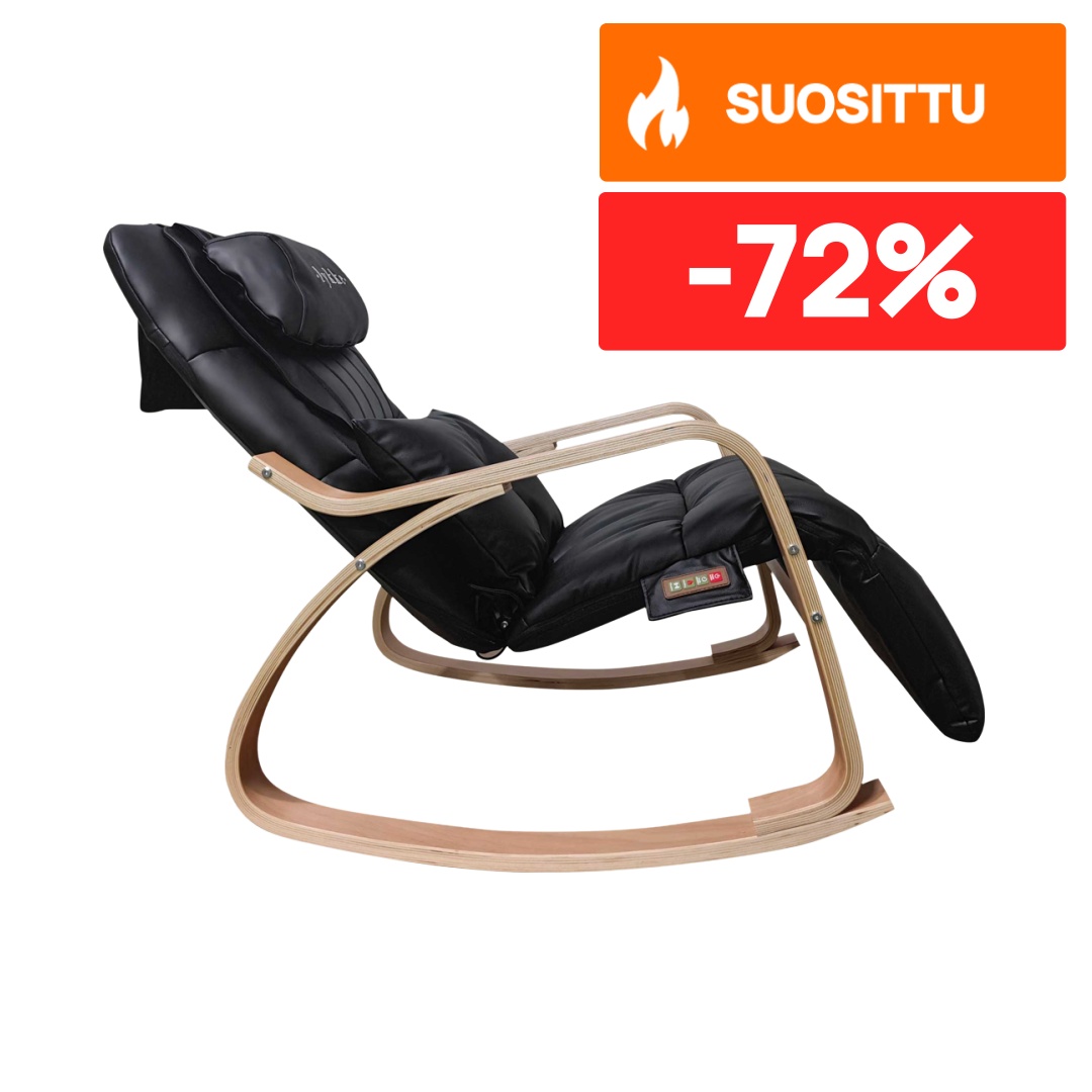 Lykke Hierontatuoli Comfort Musta