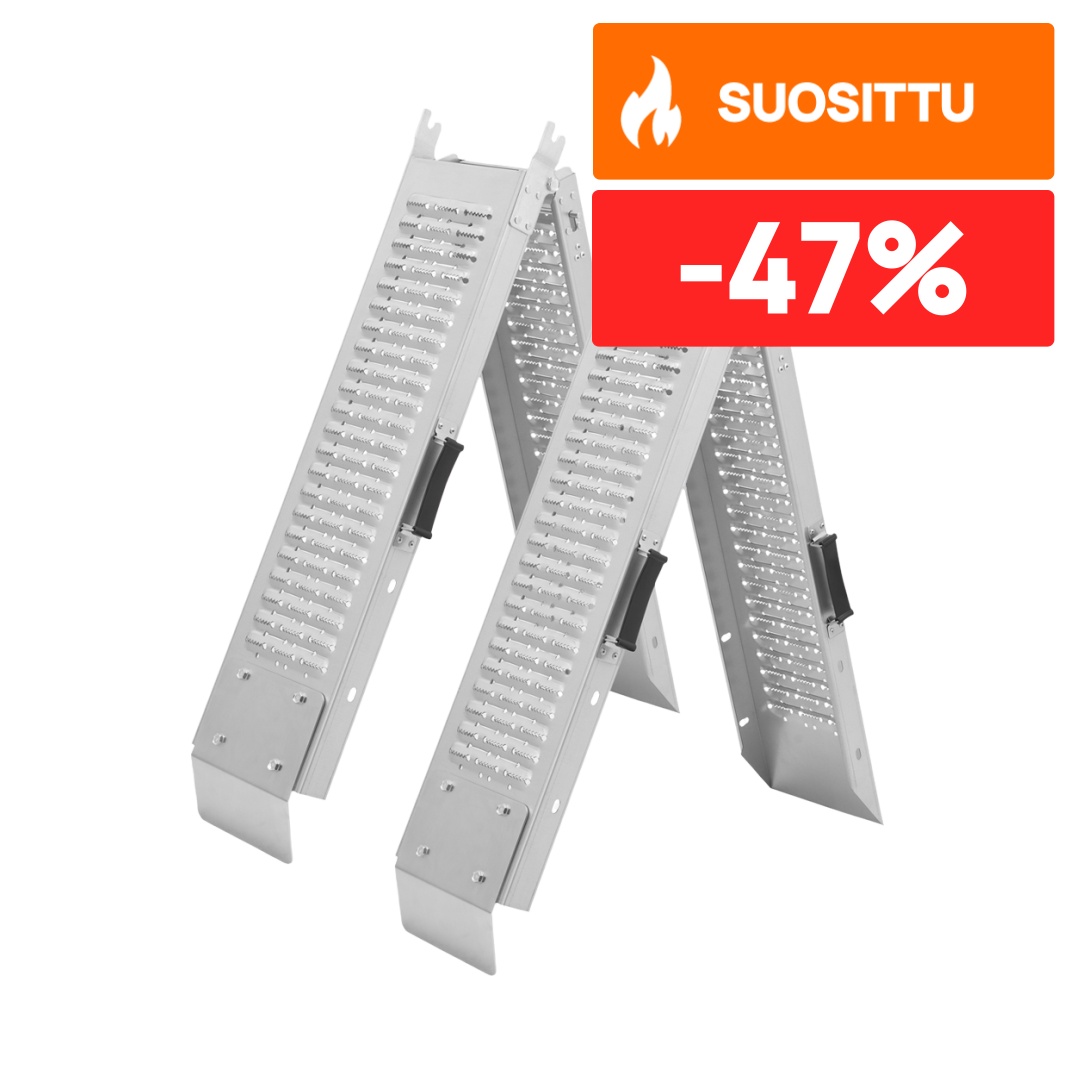 Fornorth Ajoramppi Taitettava 2kpl 89x26x11cm 200kg