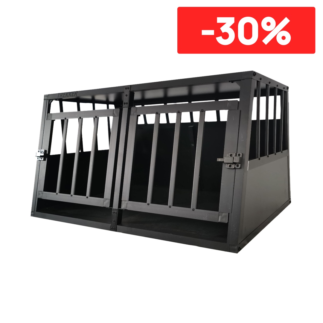 Trekker koiran kuljetushäkki L 89x69x50cm, Musta