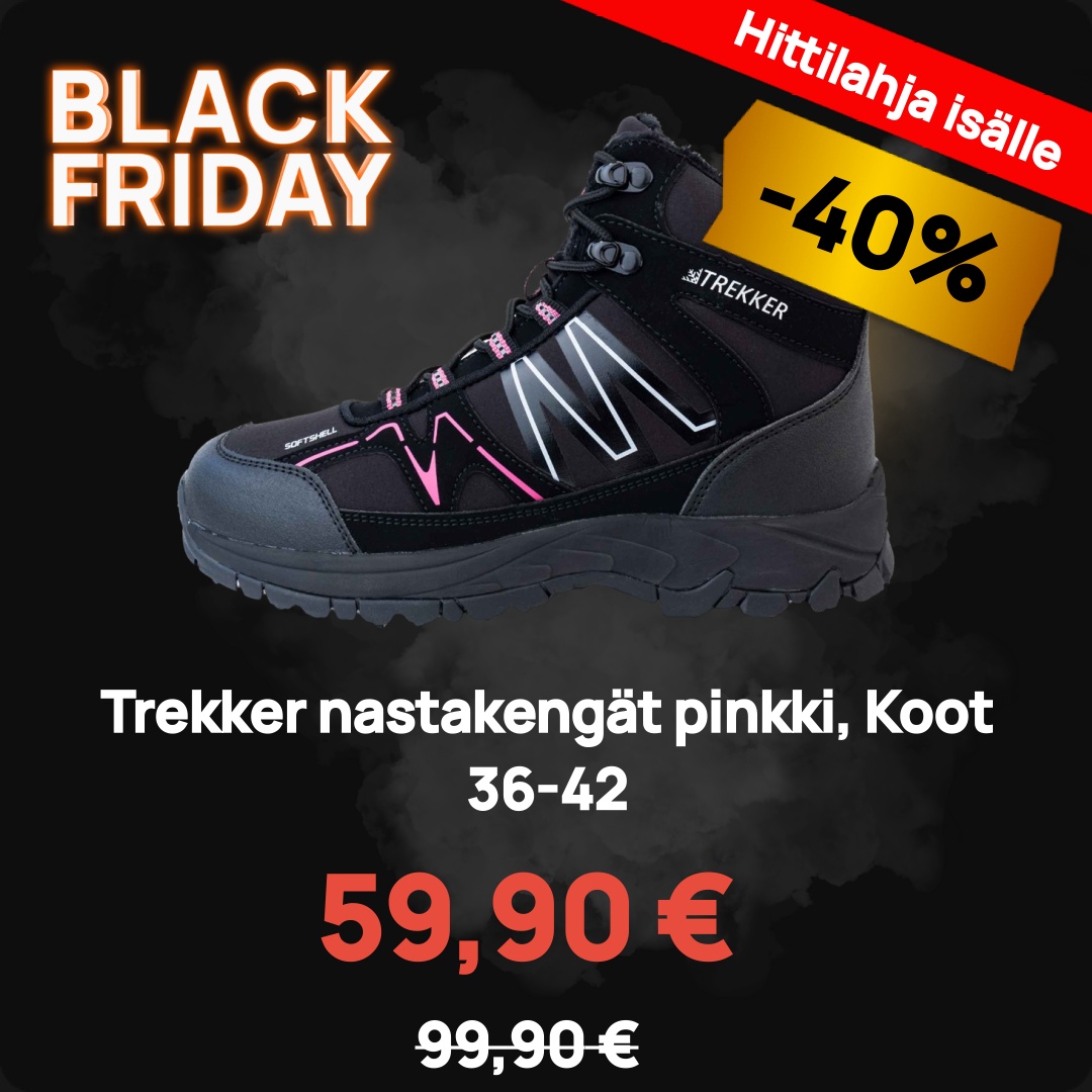 Image of Trekker nastakengät pinkki, Koot 36-42