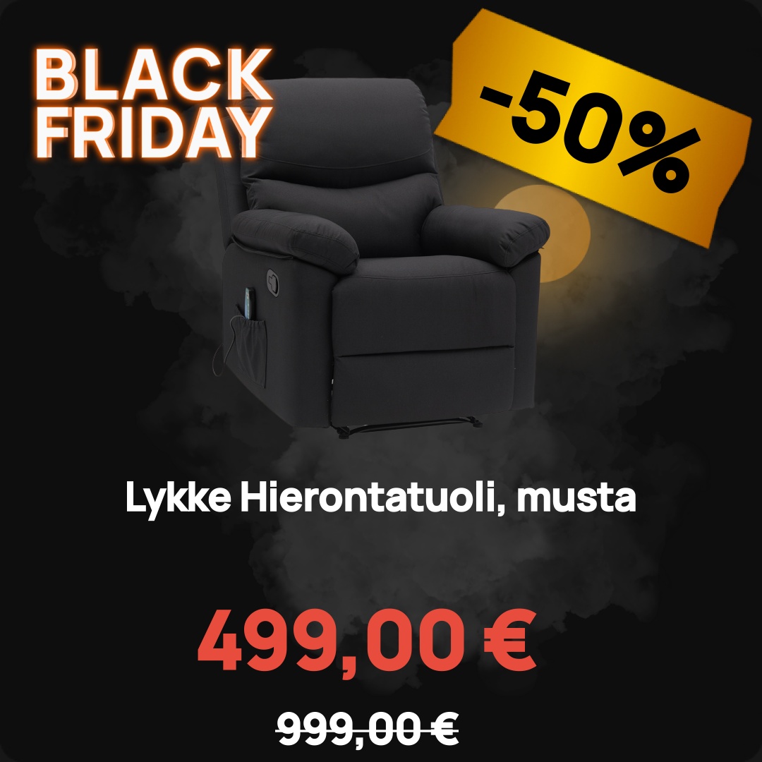 Image of Lykke Hierontatuoli, musta