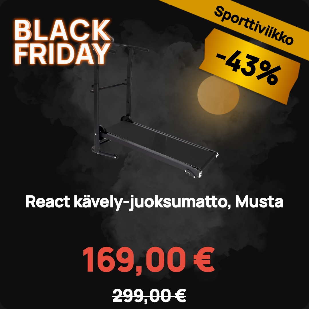 Image of React kävely-juoksumatto, Musta