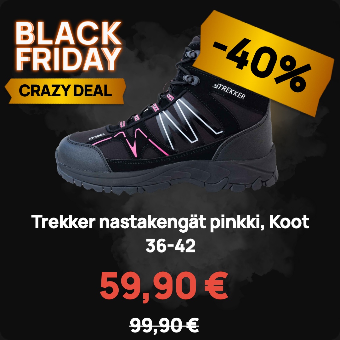 Image of Trekker nastakengät pinkki, Koot 36-42