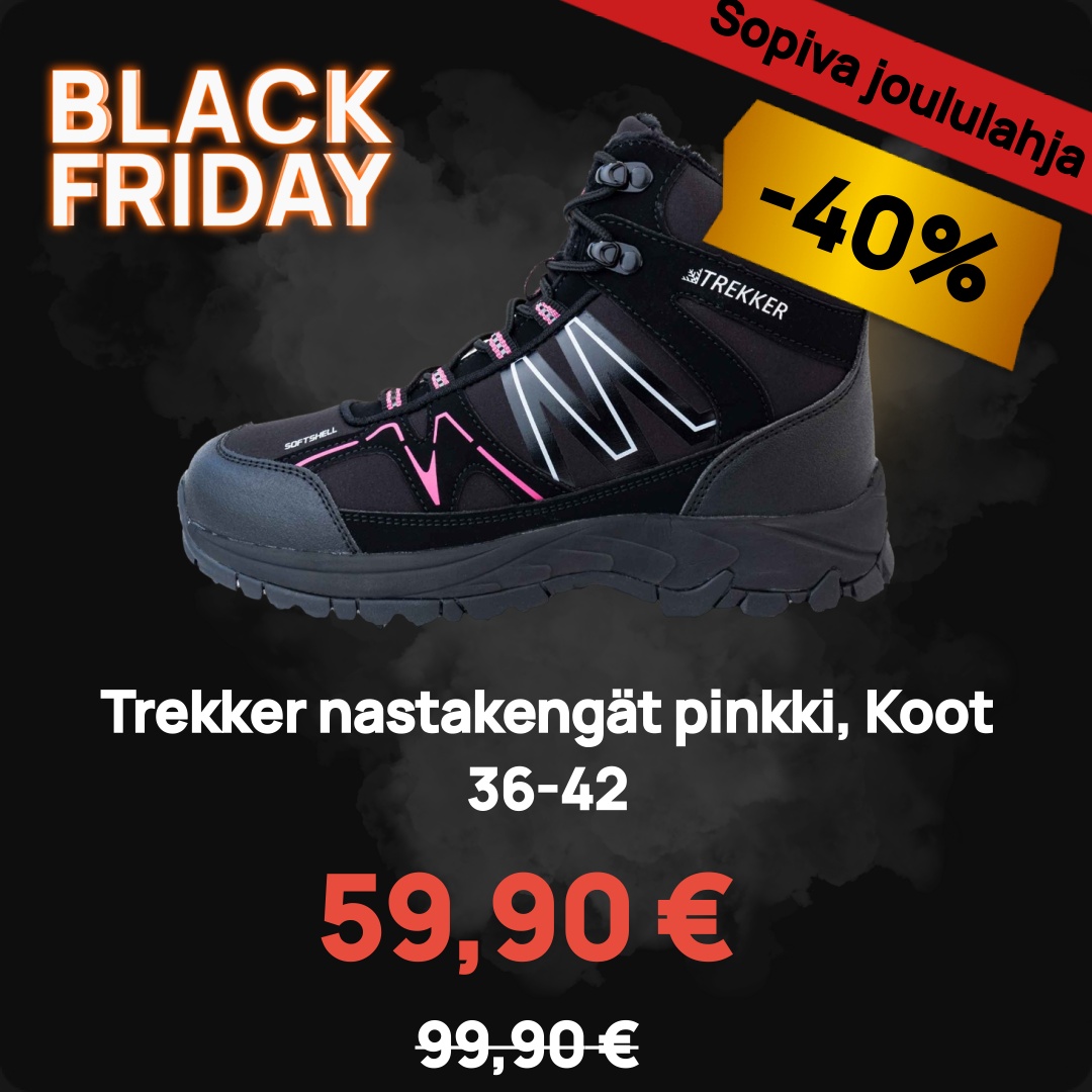 Image of Trekker nastakengät pinkki, Koot 36-42