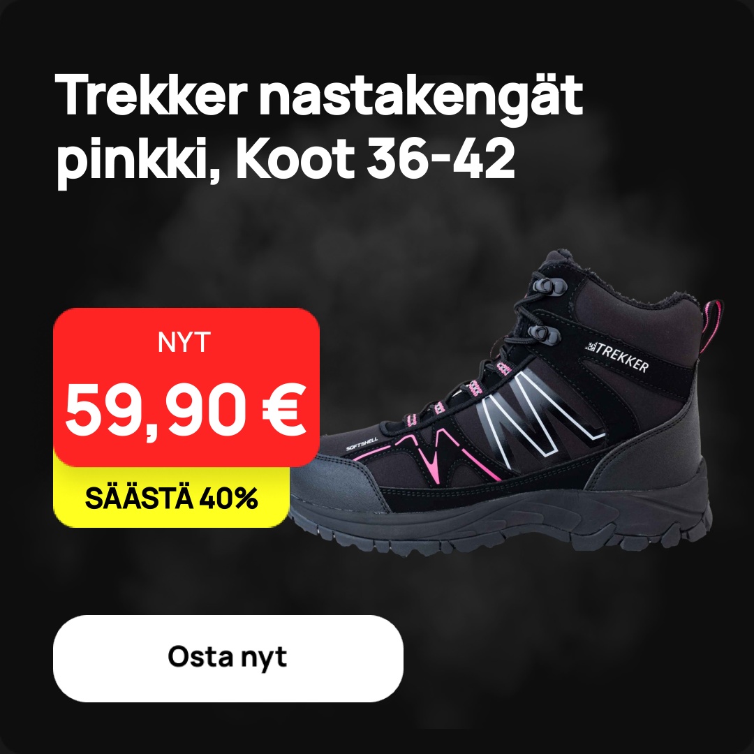 Trekker Nastakengät Pinkki (Koot 36-42)