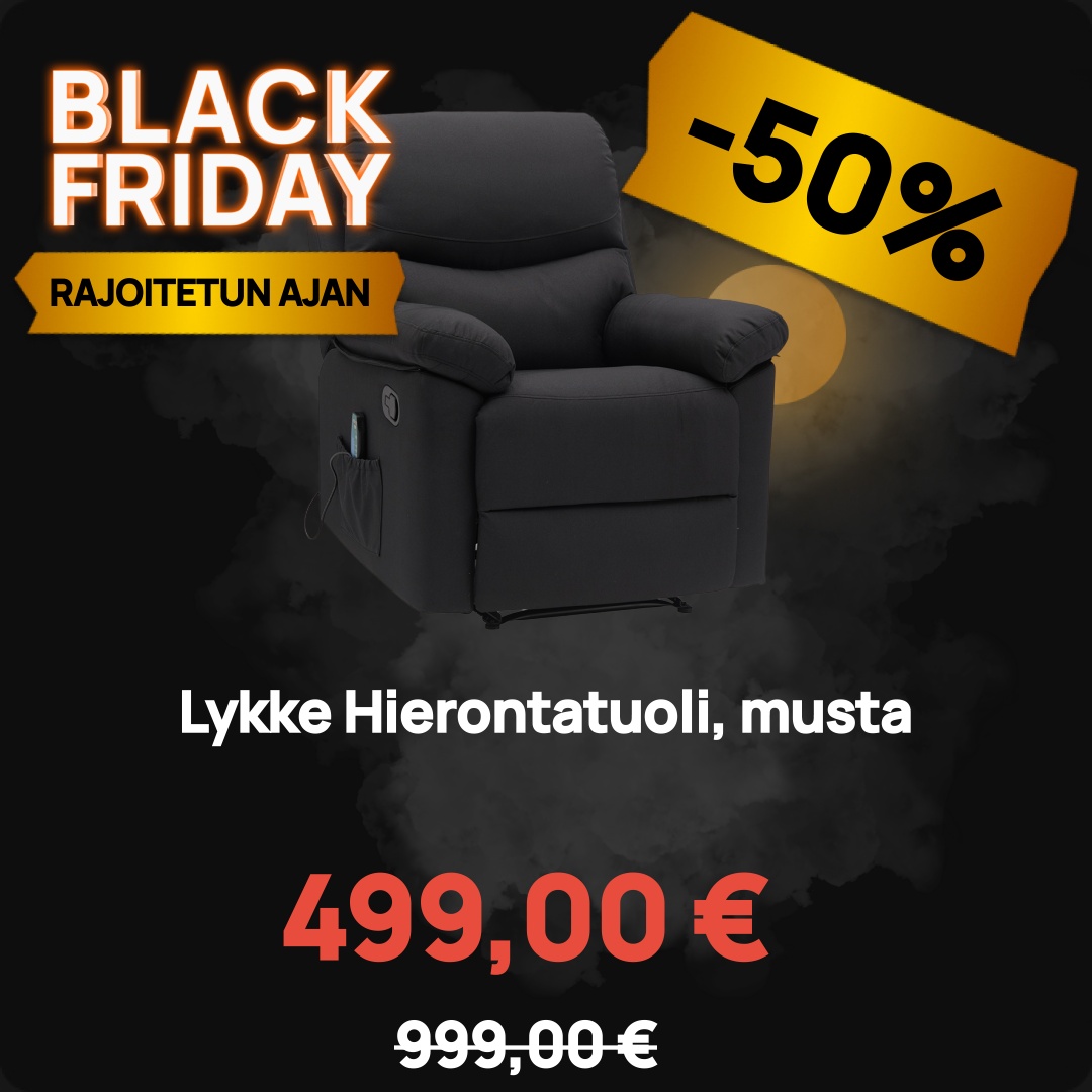 Image of Lykke Hierontatuoli, musta