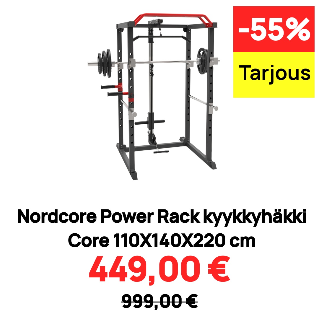 Image of Nordcore Power Rack kyykkyhäkki Core 110X140X220 cm