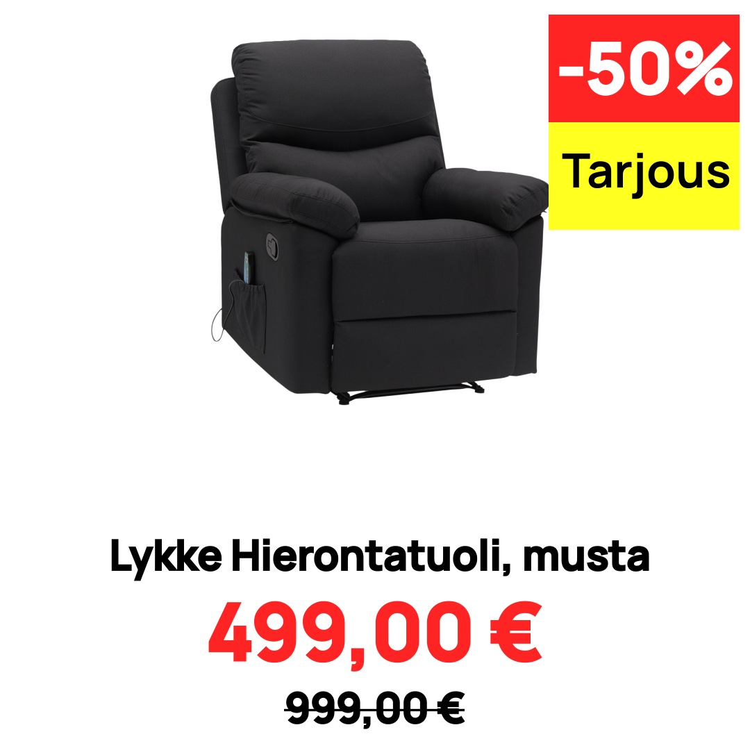 Image of Lykke Hierontatuoli, musta