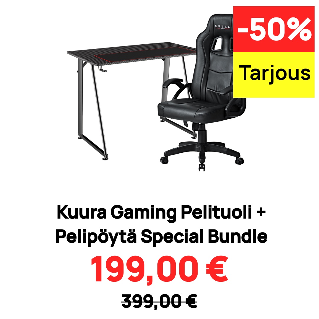 Image of Kuura Gaming Pelituoli + Pelipöytä Special Bundle