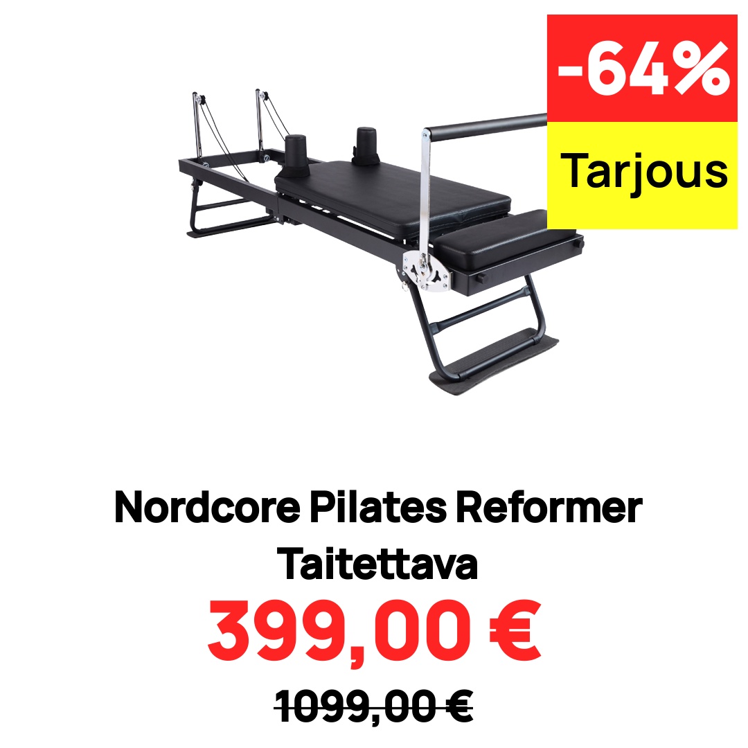 Image of Nordcore Pilates Reformer Taitettava