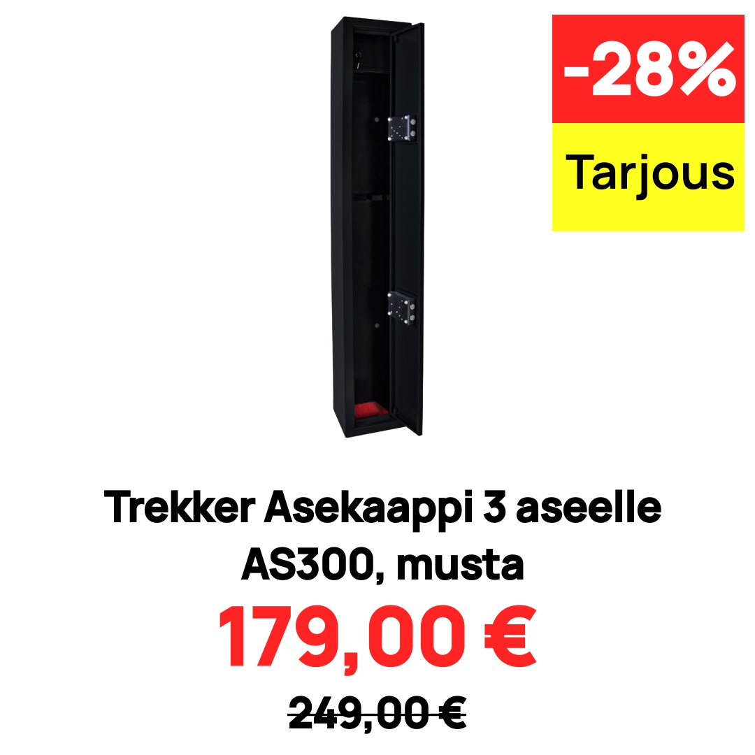 Image of Trekker Asekaappi 3 aseelle AS300, musta