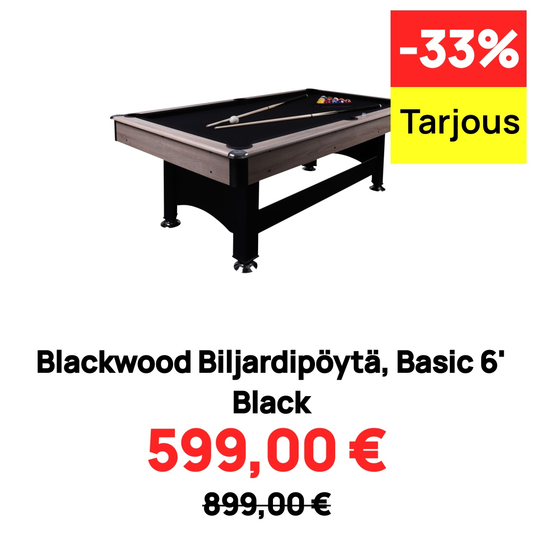 Image of Blackwood Biljardipöytä, Basic 6' Black