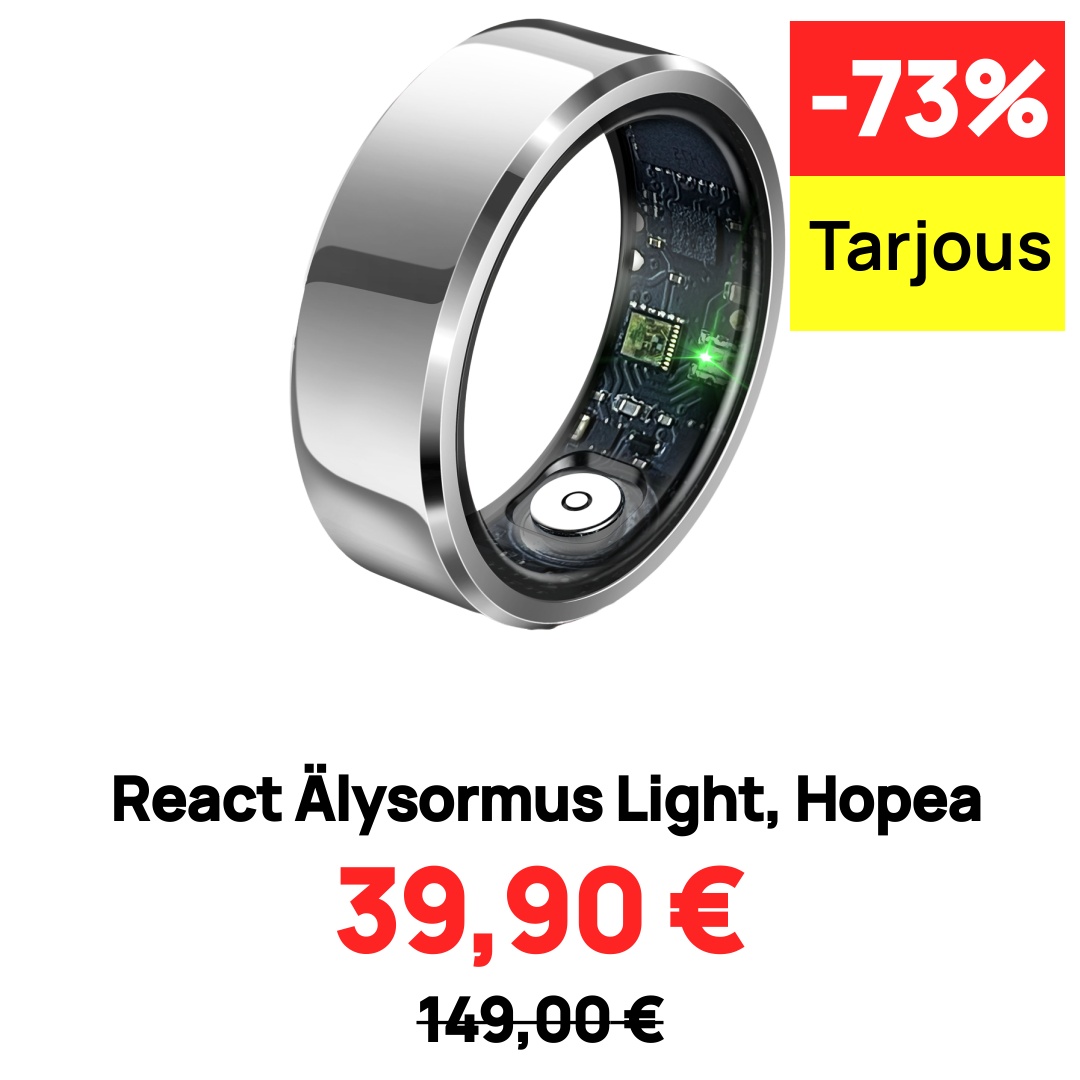 Image of React Älysormus Light, Hopea