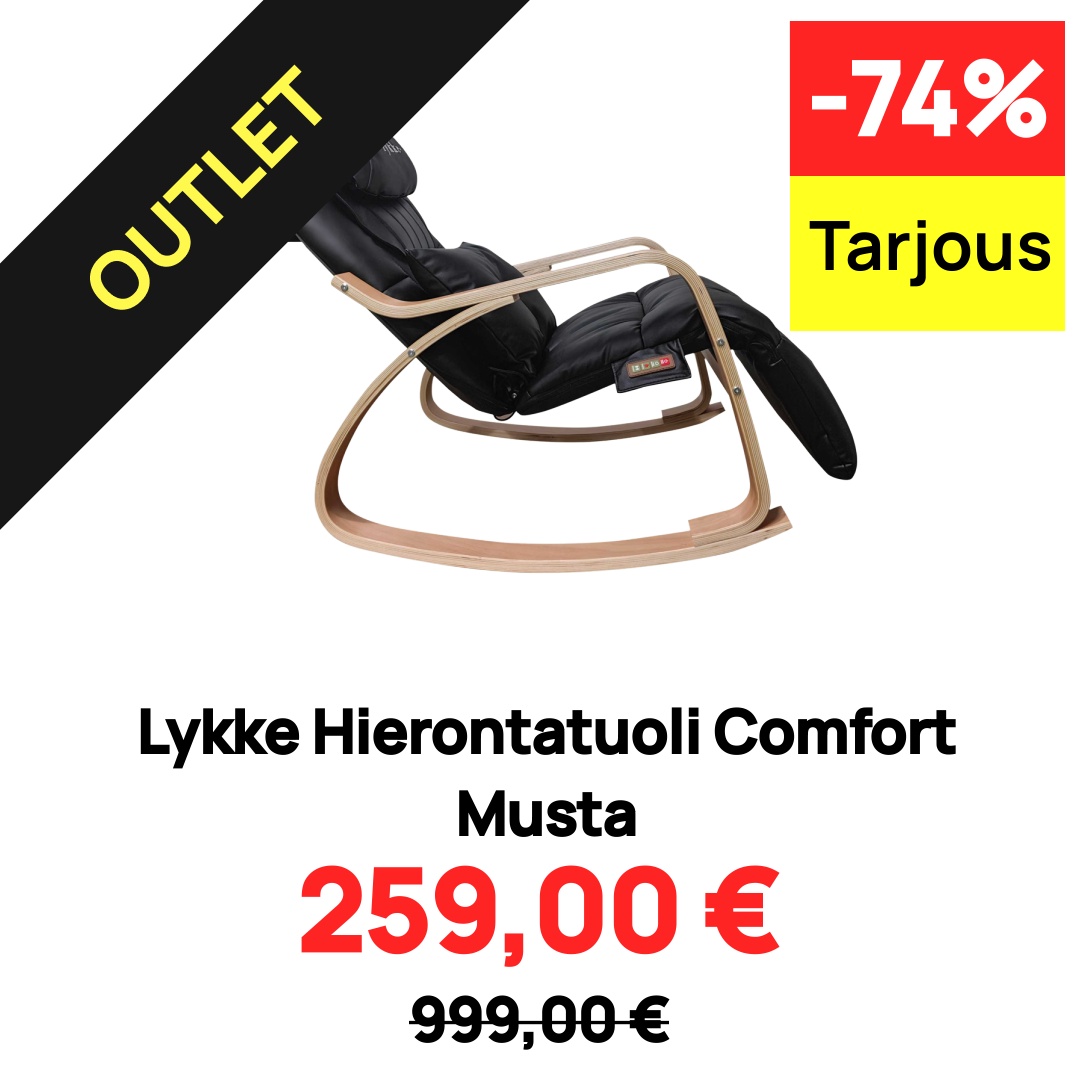 Image of Lykke Hierontatuoli Comfort Musta