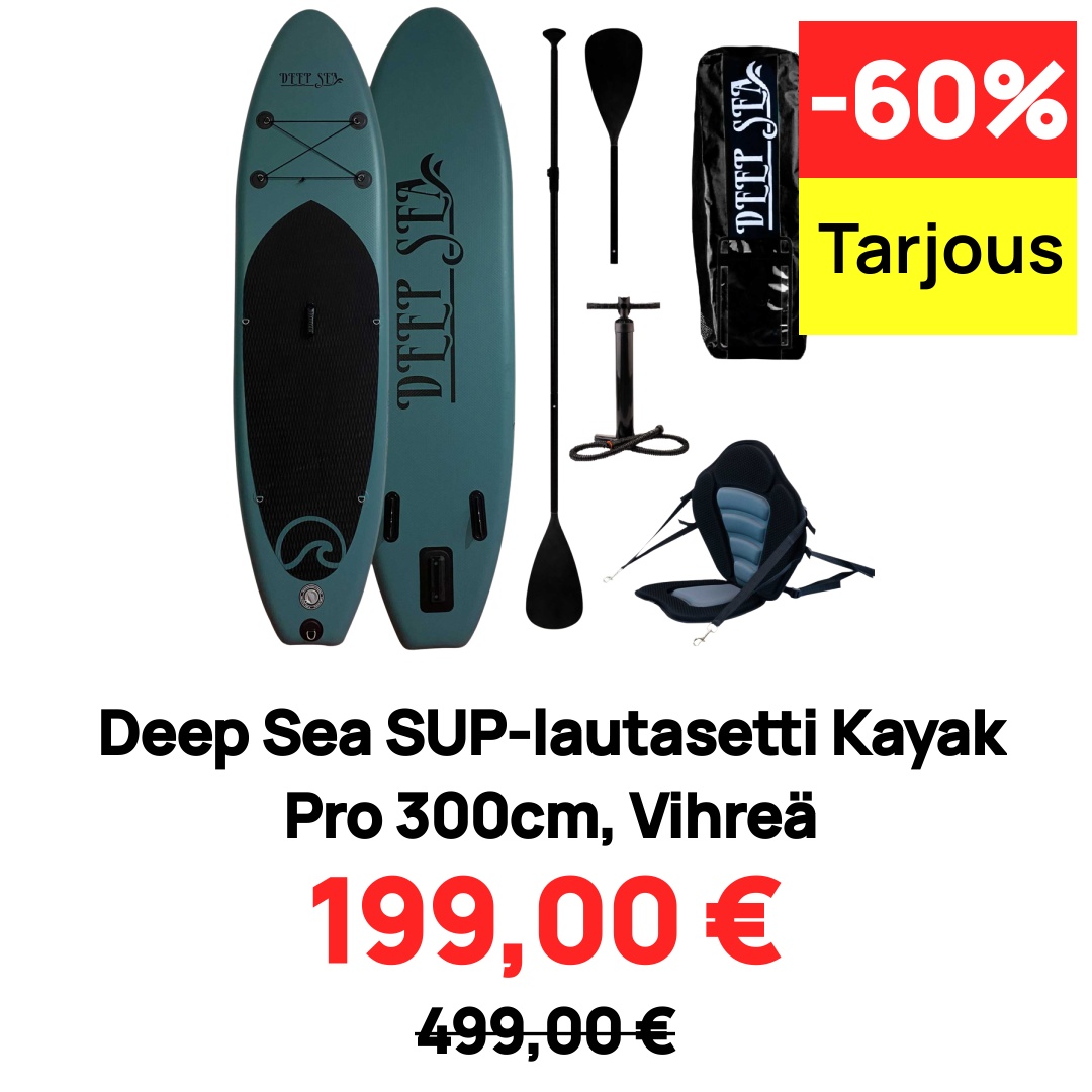 Image of Deep Sea SUP-lautasetti Kayak Pro 300cm, Vihreä