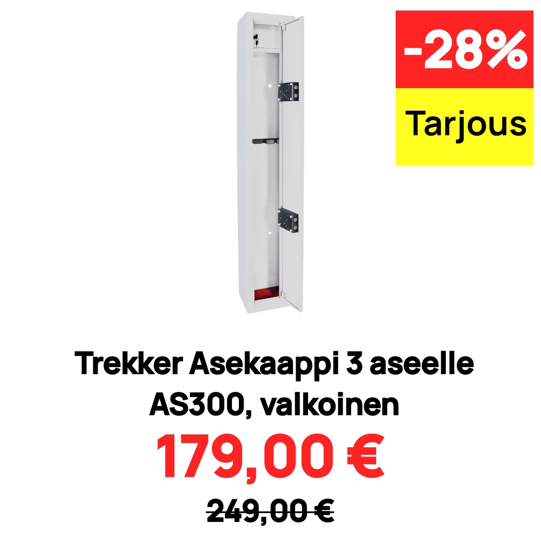 Image of Trekker Asekaappi 3 aseelle AS300, valkoinen