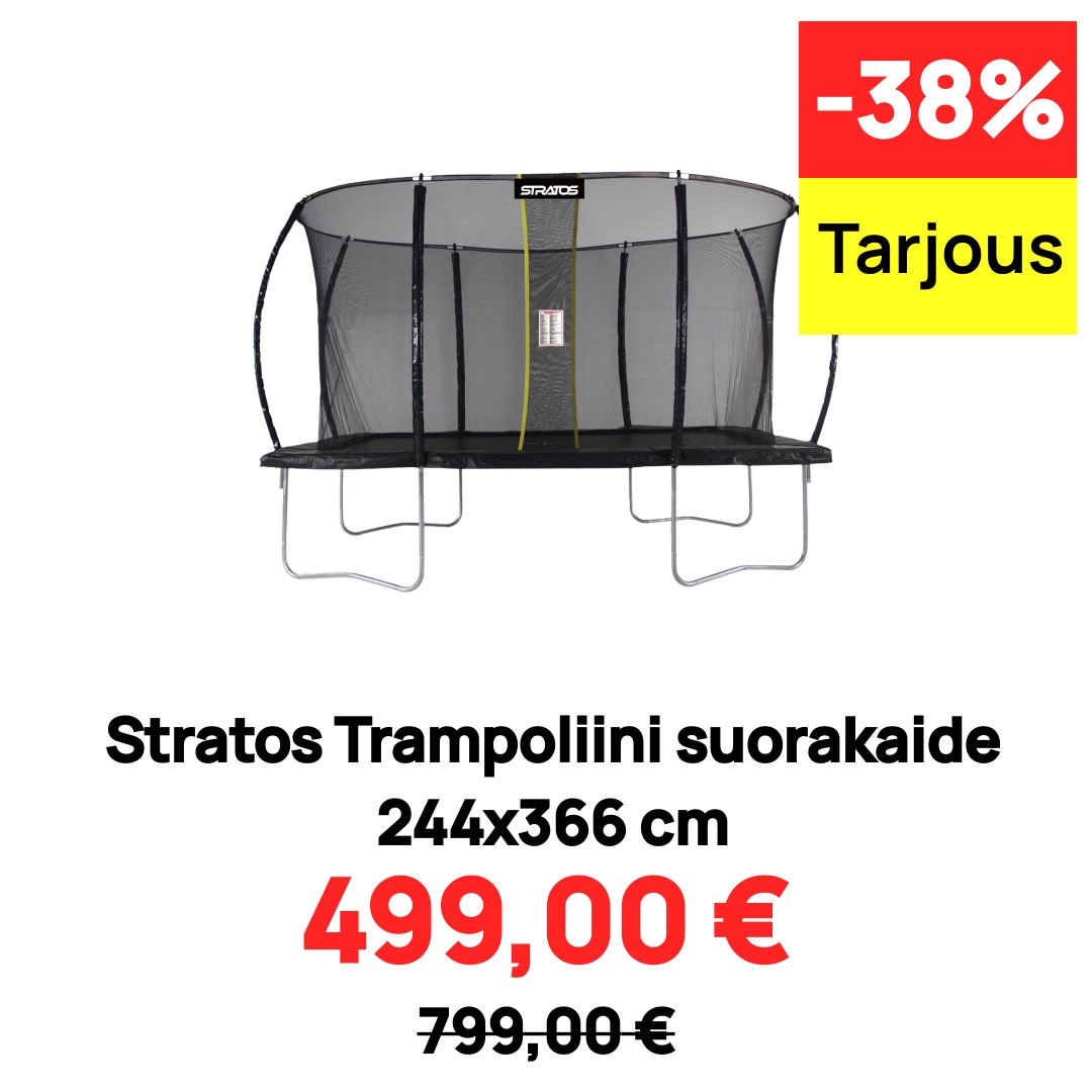 Image of Stratos Trampoliini suorakaide 244x366 cm
