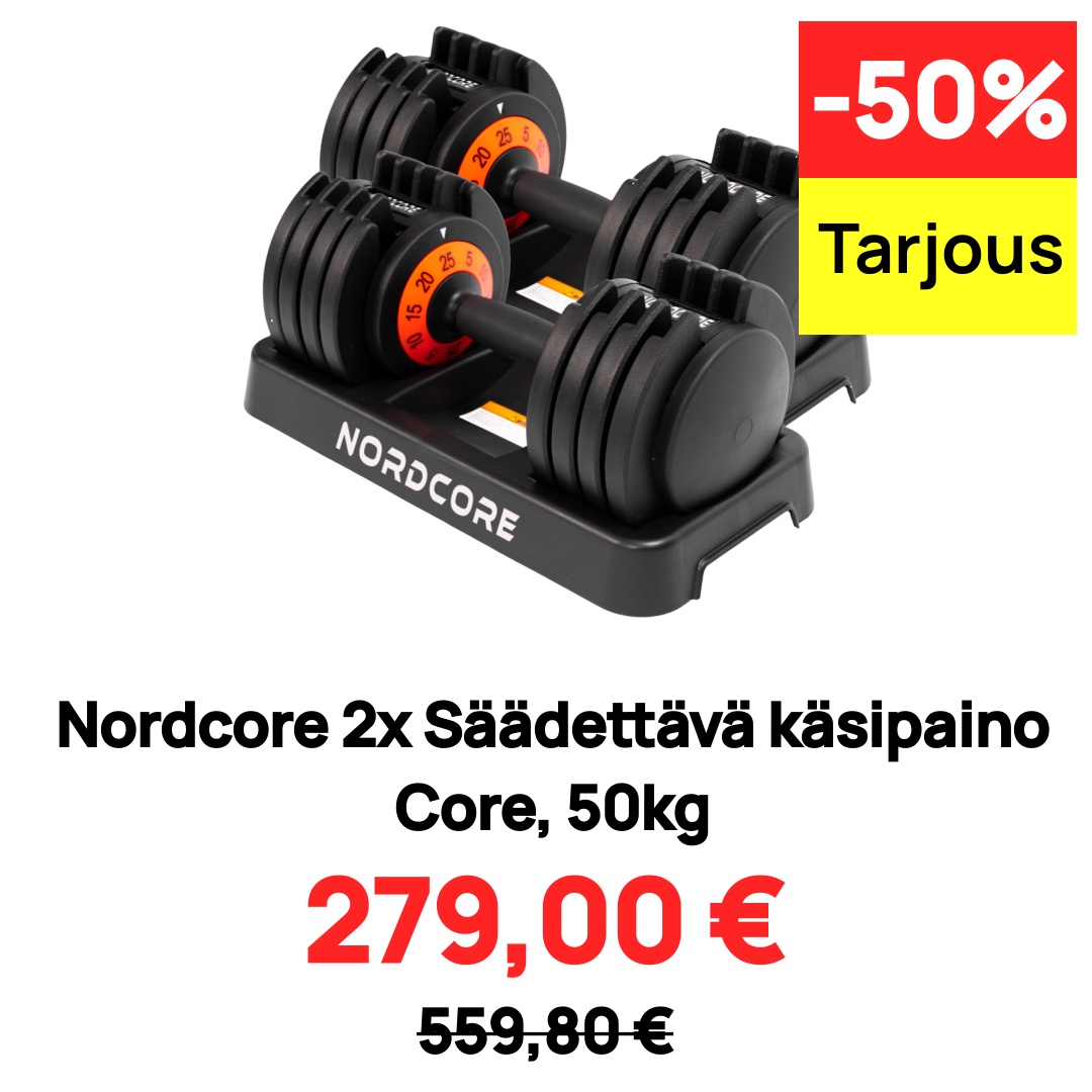 Image of Nordcore 2x Säädettävä käsipaino Core, 50kg