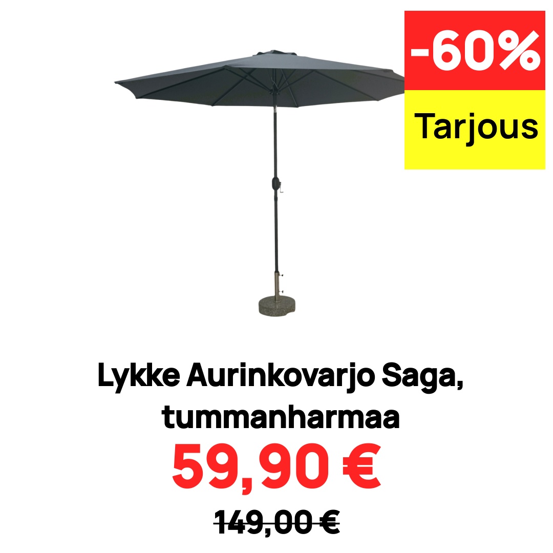 Image of Lykke Aurinkovarjo Saga, tummanharmaa