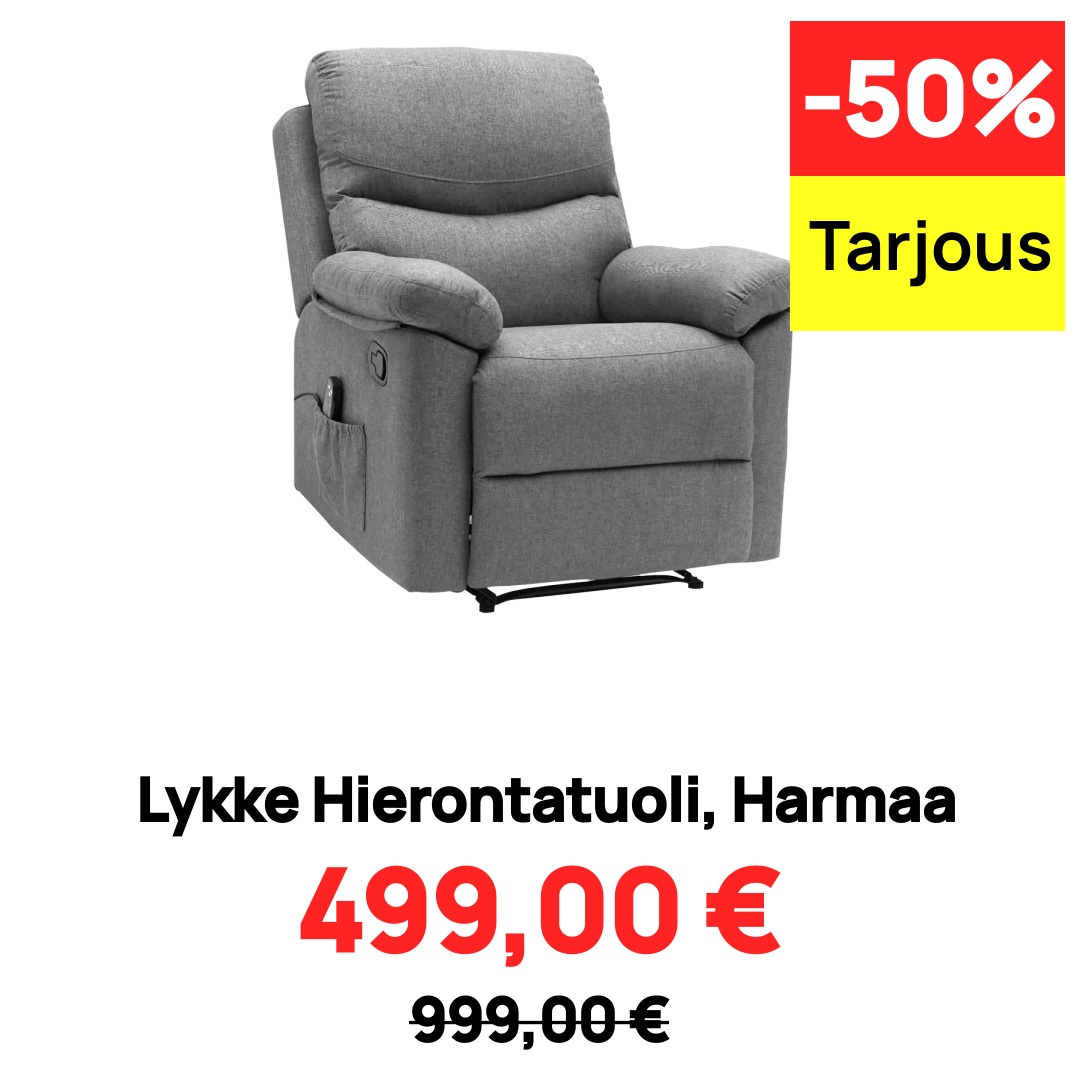 Image of Lykke Hierontatuoli, Harmaa