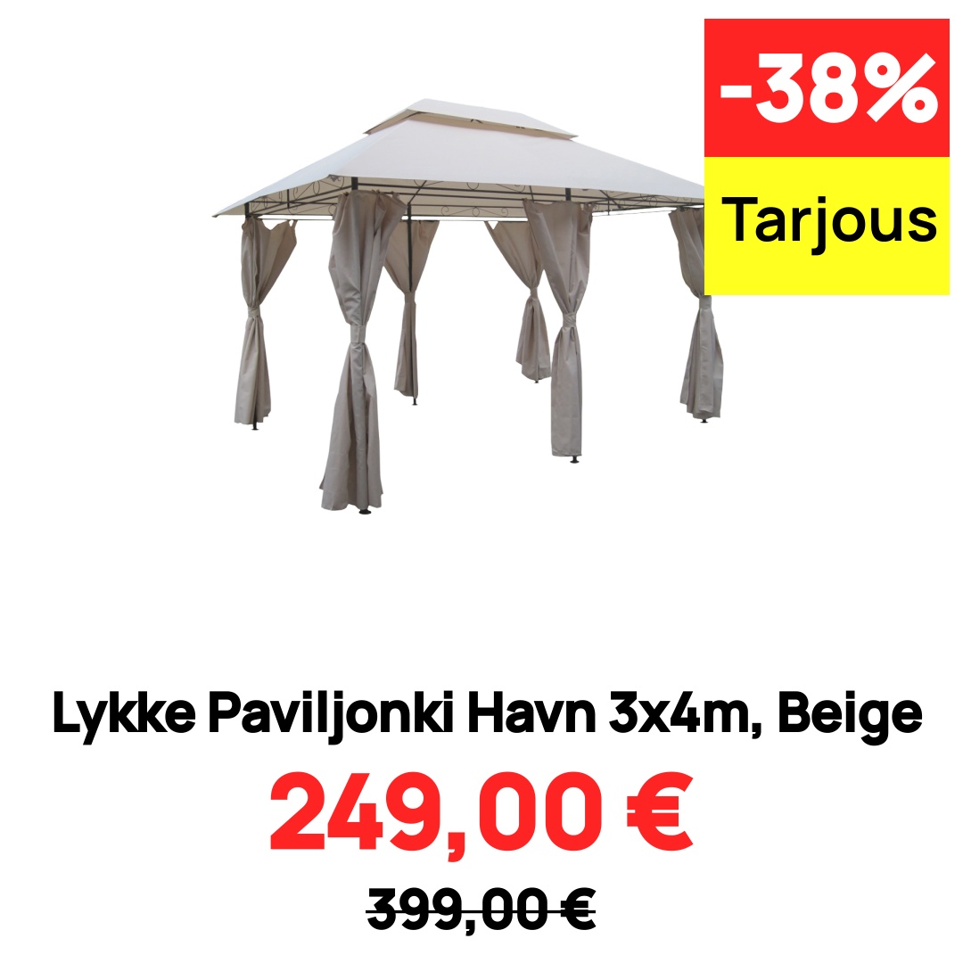 Image of Lykke Paviljonki Havn 3x4m, Beige