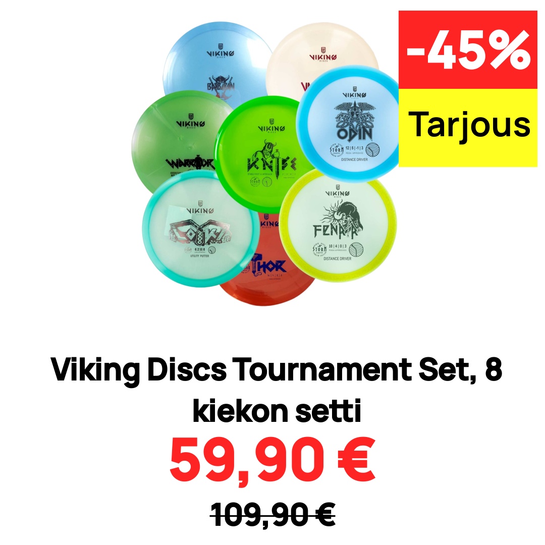 Image of Viking Discs Tournament Set, 8 kiekon setti
