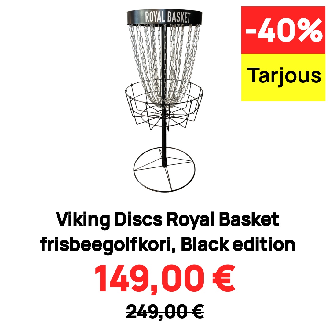 Image of Viking Discs Royal Basket frisbeegolfkori, Black edition