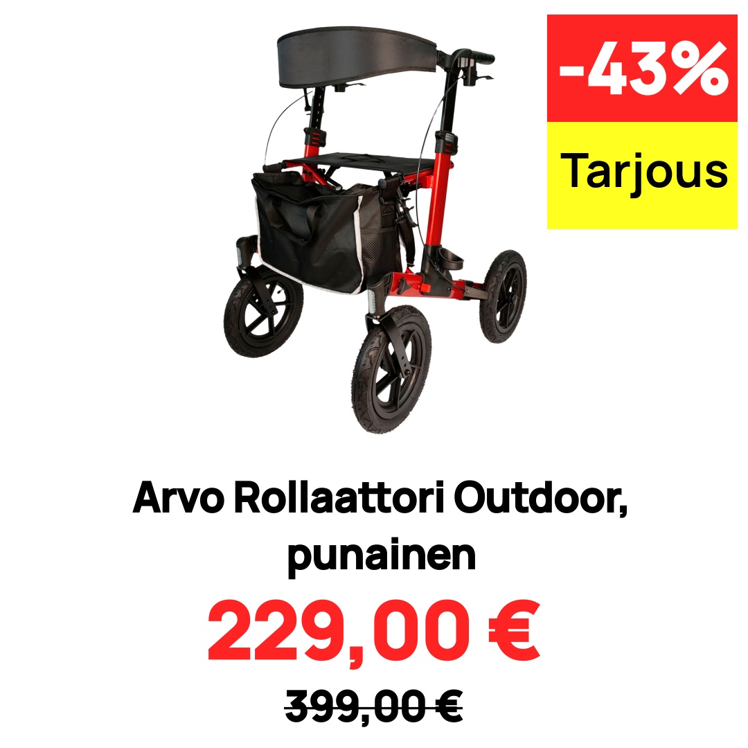 Image of Arvo Rollaattori Outdoor, punainen