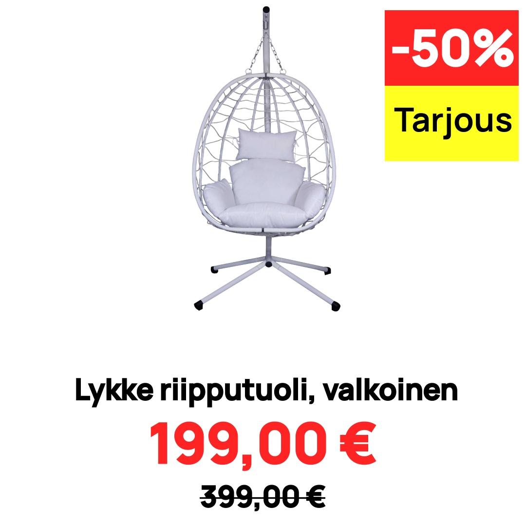 Image of Lykke riipputuoli, valkoinen